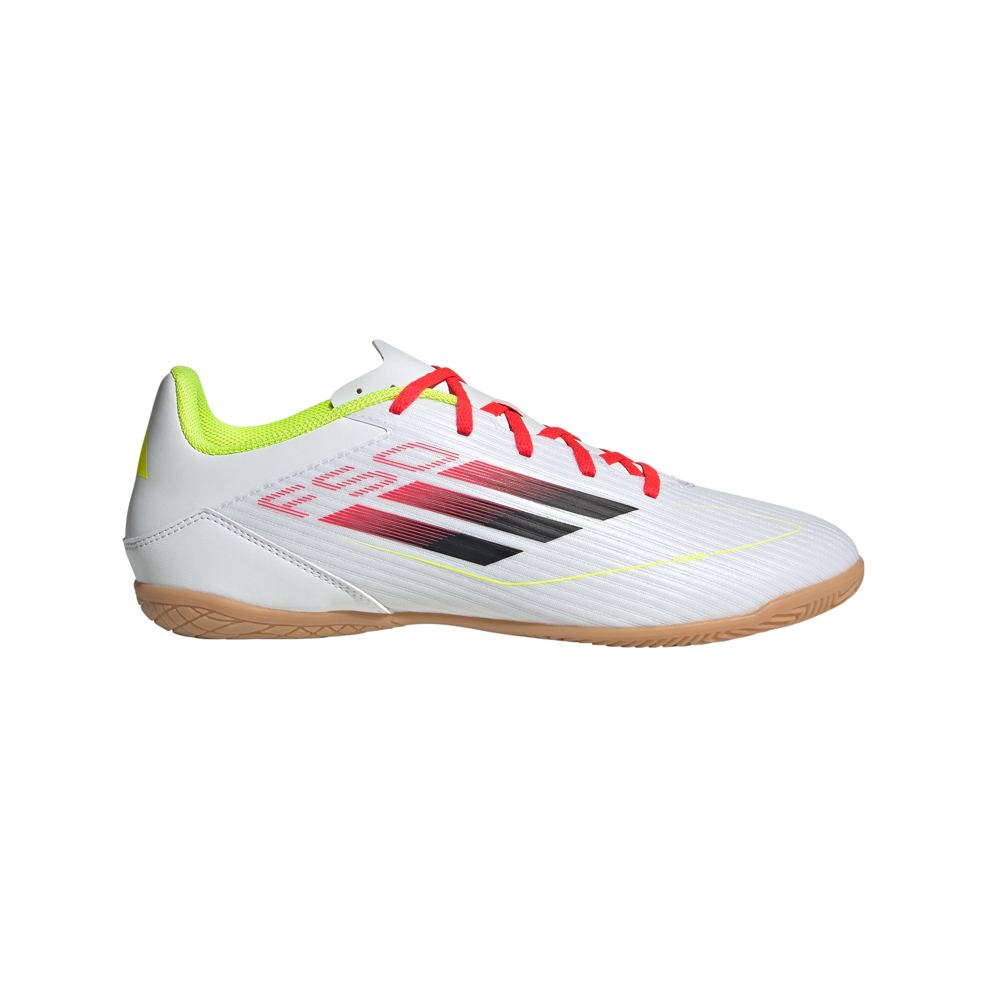 adidas F50 Club Indoor Soccer Shoes | Cloud White-Core Black-Solar Yellow | Men's Cloud White/Core Black/Solar Yellow / 6.5 adidas F50 Club Indoor Soccer Shoes | Cloud White-Core Black-Solar Yellow | Men's Cloud White/Core Black/Solar Yellow / 6.5