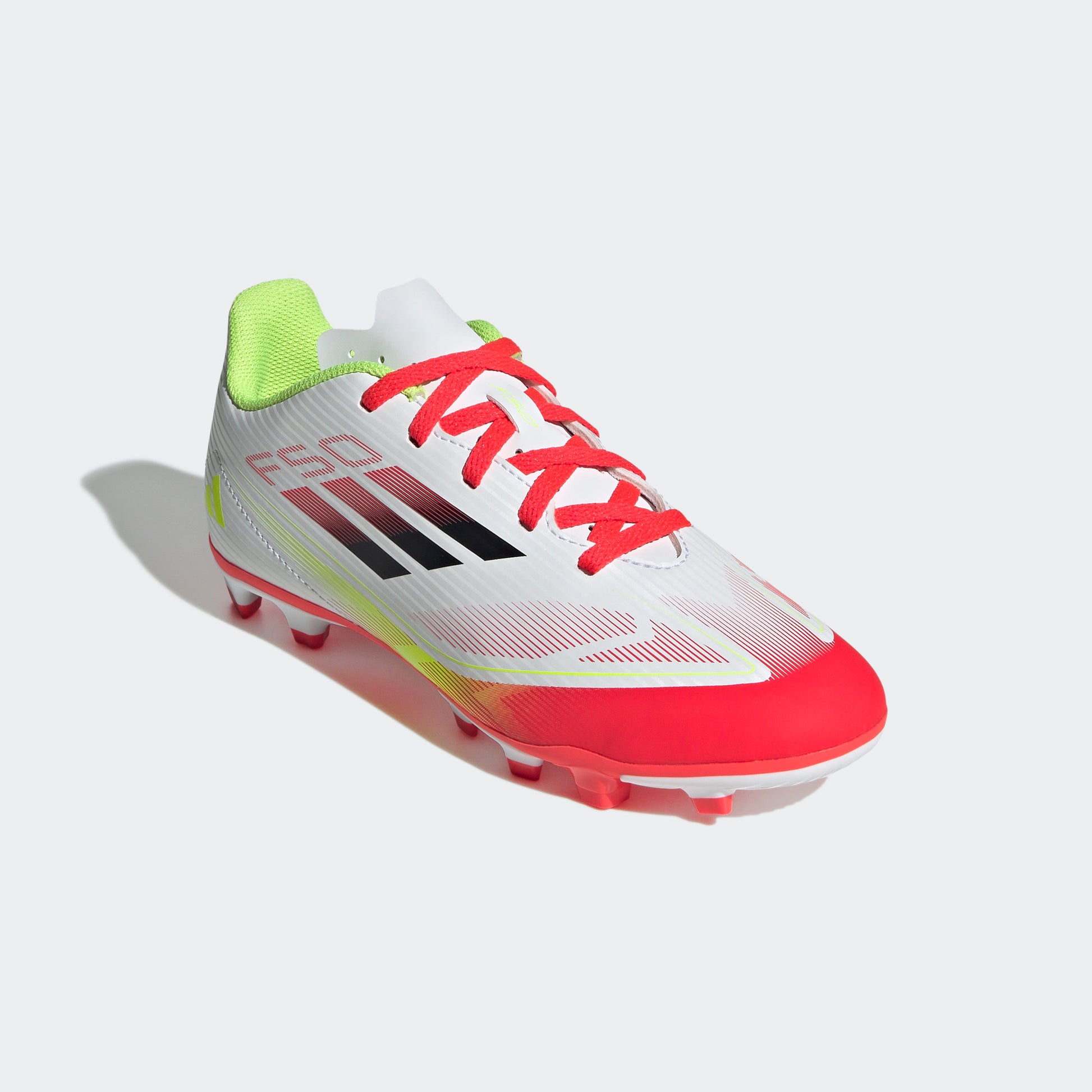 adidas - F50 Club FG/MG Youth Soccer Cleats - White adidas - F50 Club FG/MG Youth Soccer Cleats - White