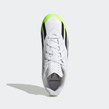 adidas X Crazyfast.4 Flexible Ground Soccer Cleats | White/Green | Youth