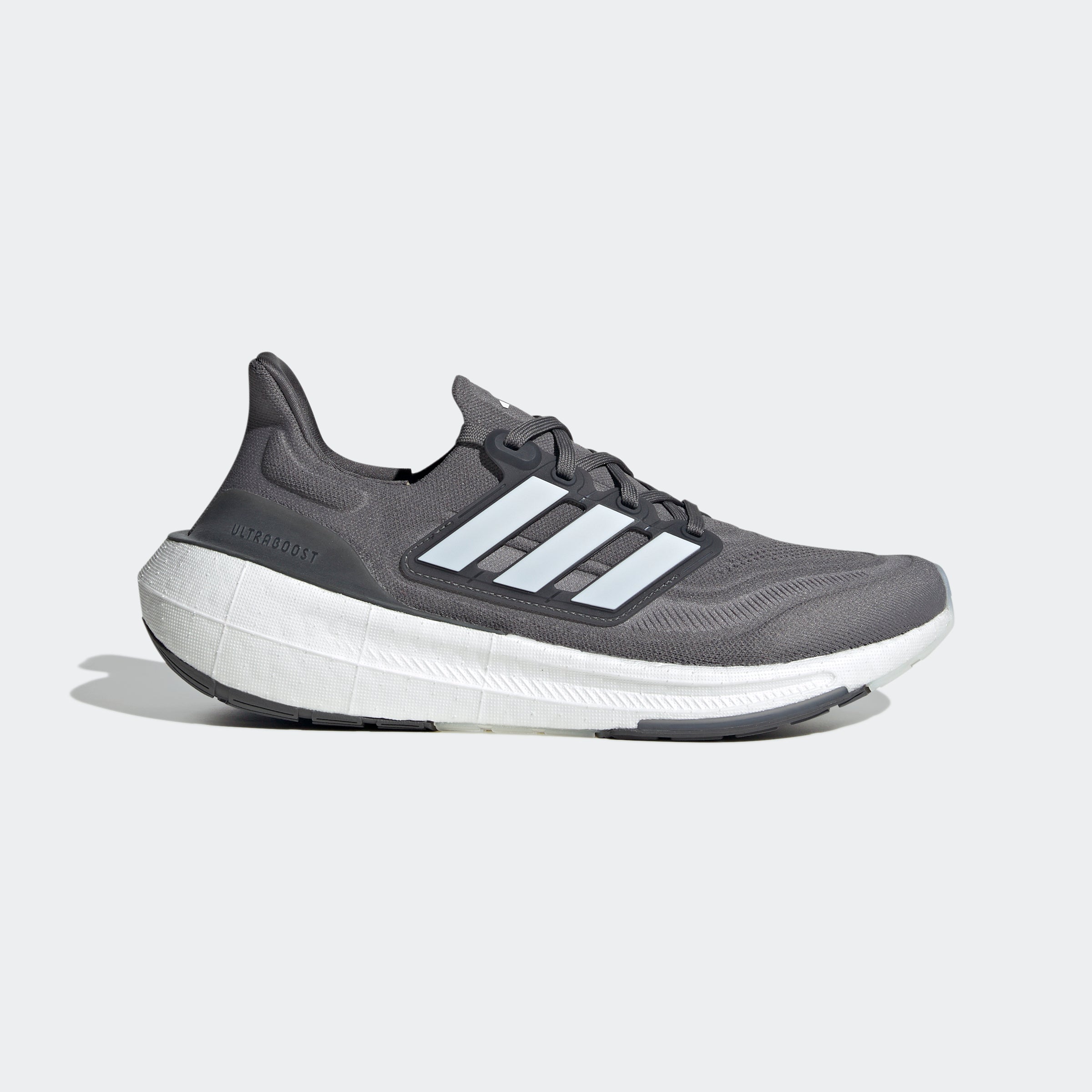 adidas ULTRABOOST Light Running Shoes | Grey/White | Men's â stripe 3 adidas