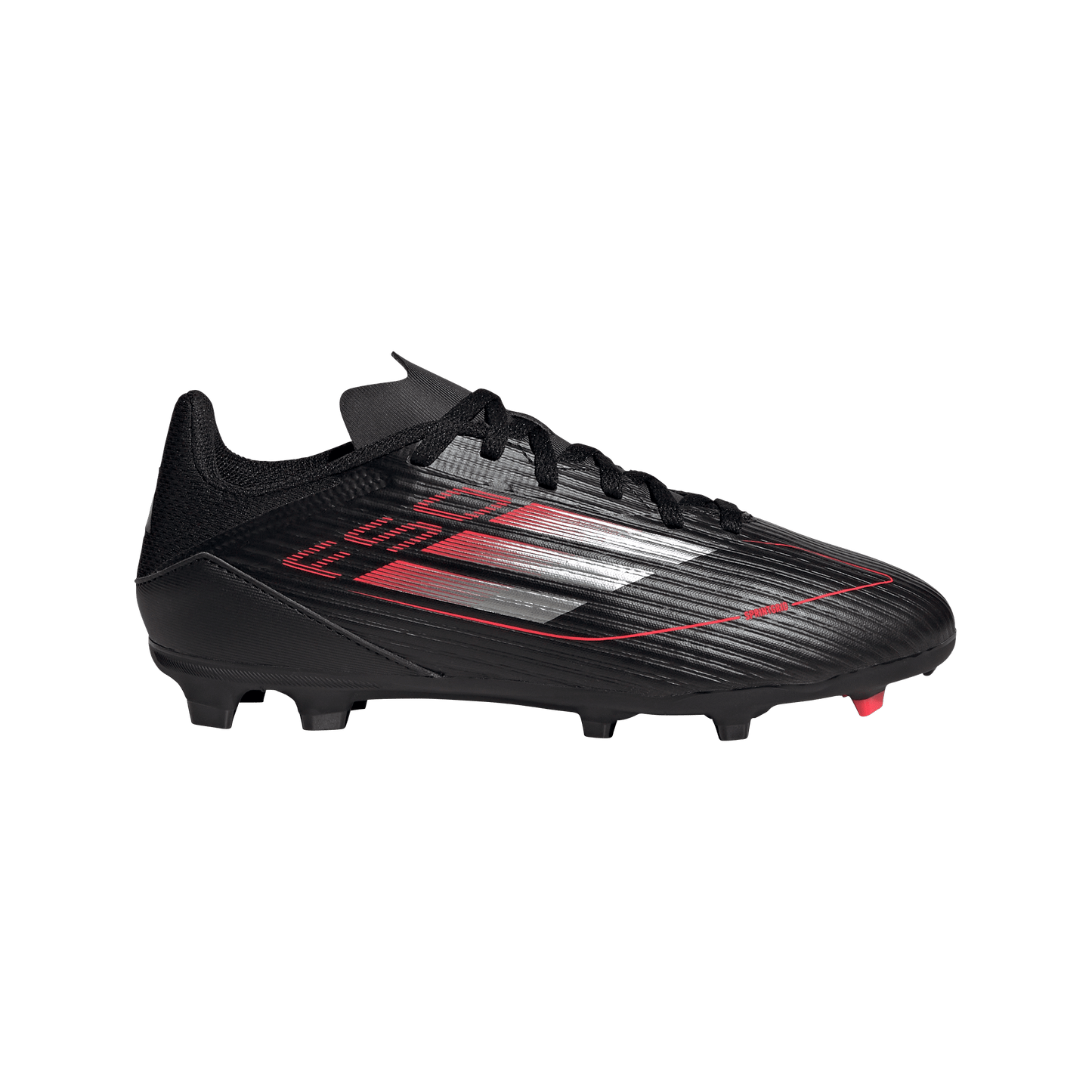 adidas F50 LEAGUE Firm/Multi-Ground Cleats | Black / Solar Red | Kid's Unisex