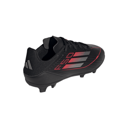 adidas F50 LEAGUE Firm/Multi-Ground Cleats | Black / Solar Red | Kid's Unisex