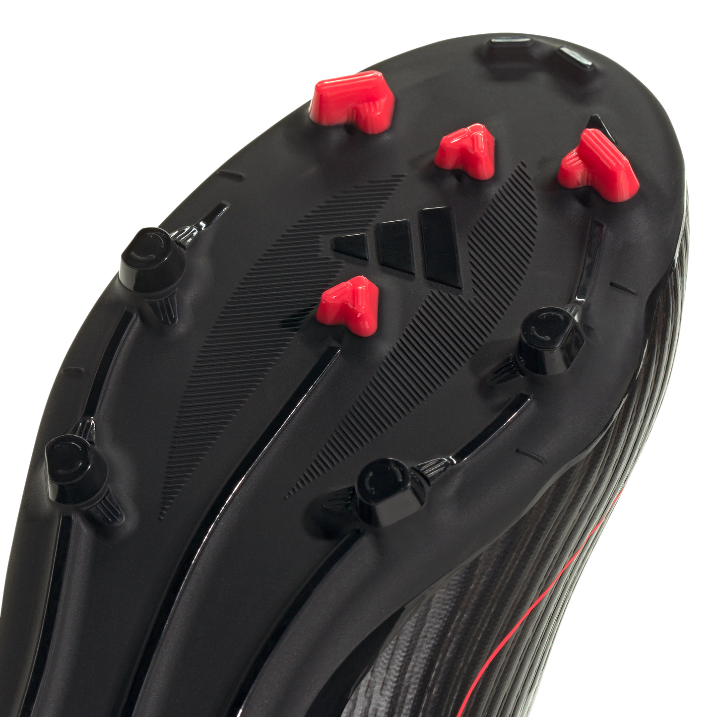 adidas F50 LEAGUE Firm/Multi-Ground Cleats | Black / Solar Red | Kid's Unisex