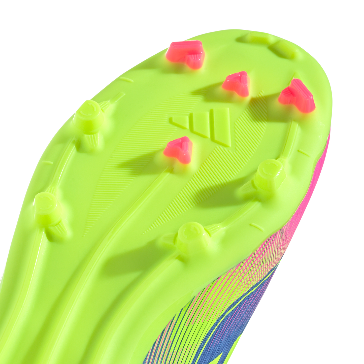 adidas F50 LEAGUE Firm/Multi-Ground Cleats | Blue Fusion-Lucid Lemon-Lucid Pink | Kid's Unisex