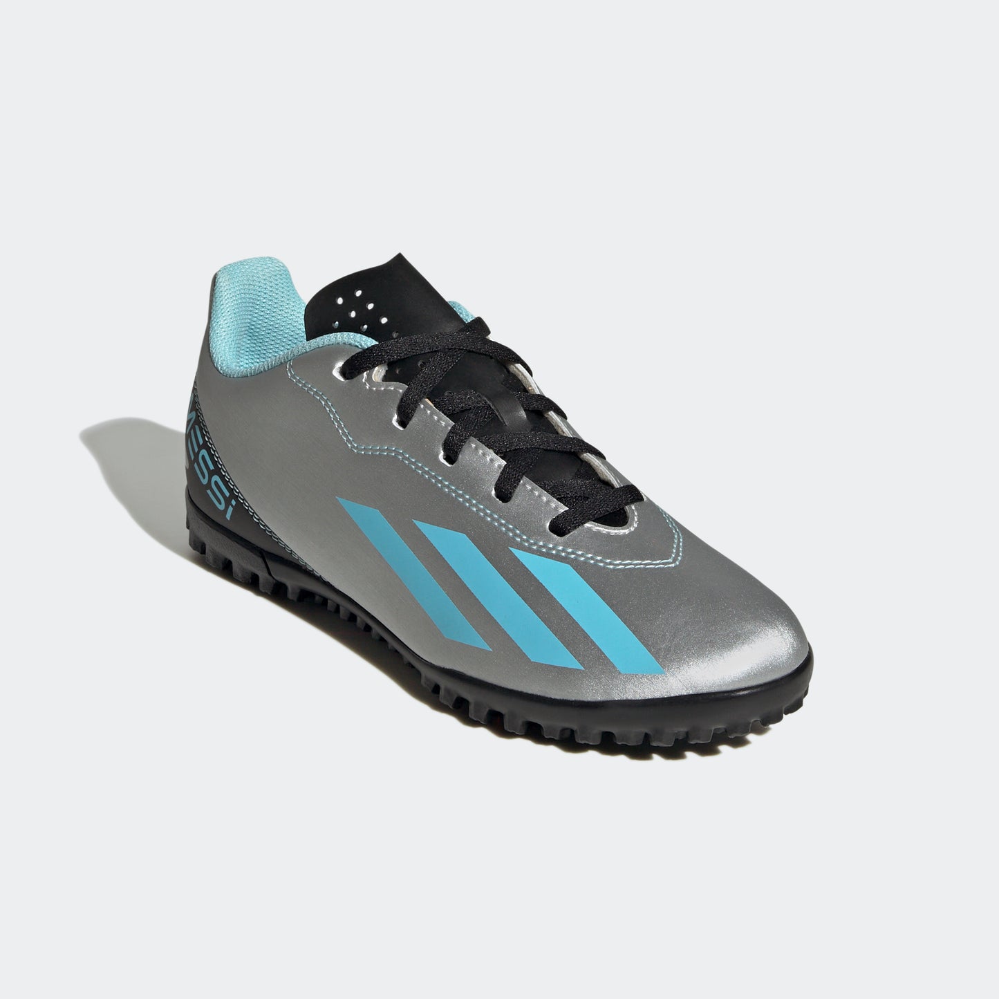 adidas X Crazyfast Messi.4 Turf Ground Boots | Silver/Blue | Kids'