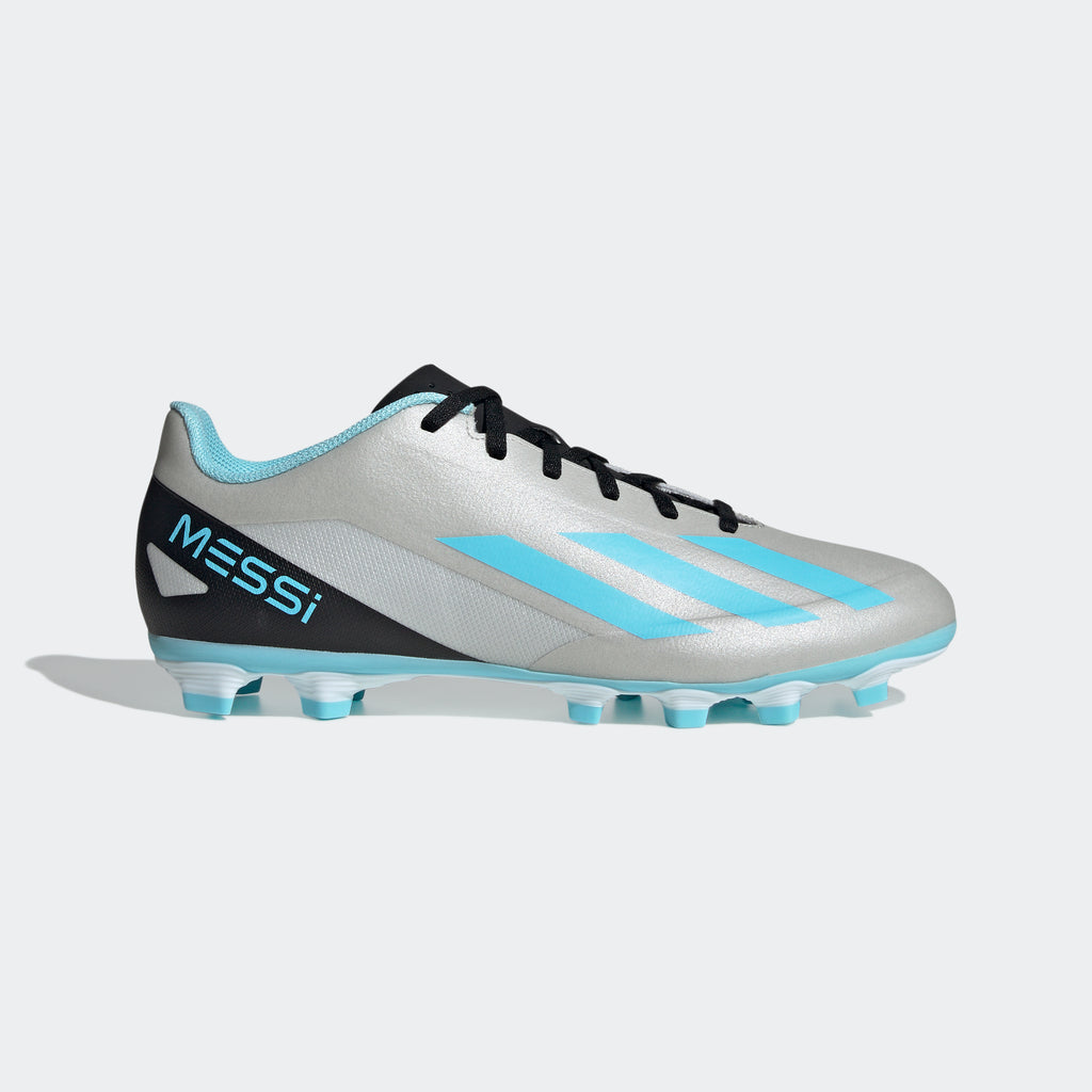 adidas X Messi.4 Ground Boots | Silver/Blue | stripe 3 adidas