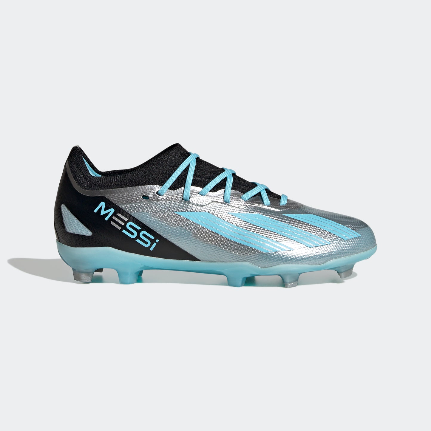 adidas X Crazyfast Messi.1 Firm Ground Boots | Silver/Blue | Kids'