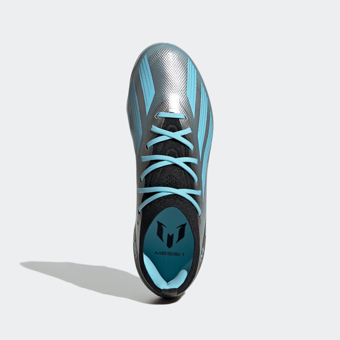 adidas X Crazyfast Messi.1 Firm Ground Boots | Silver/Blue | Kids'