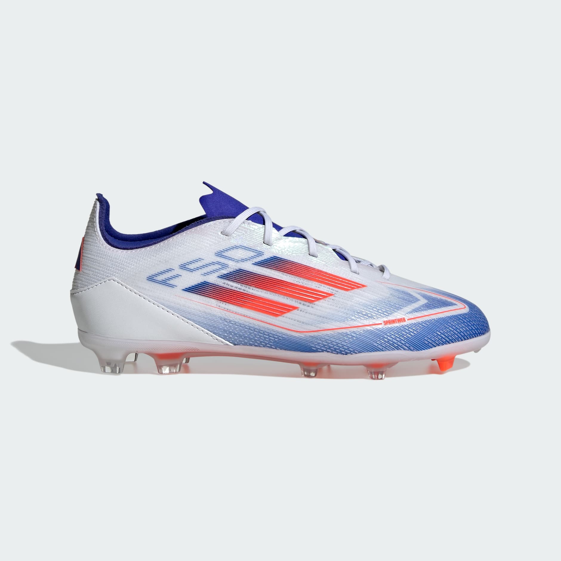 adidas F50 PRO Firm Ground Soccer Cleats | Cloud White-Solar Red
