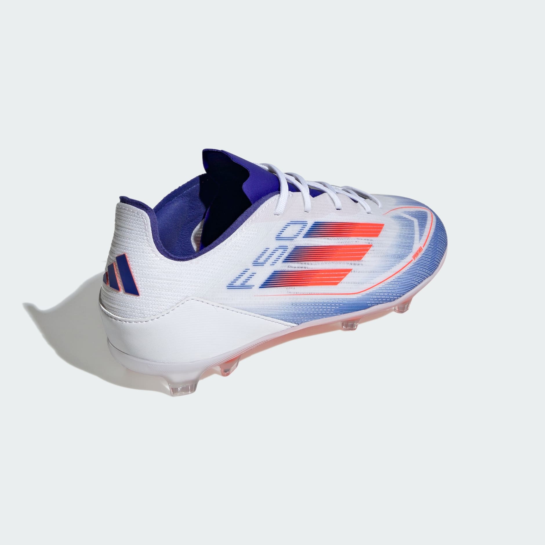 adidas F50 PRO Firm Ground Soccer Cleats | Cloud White-Solar Red