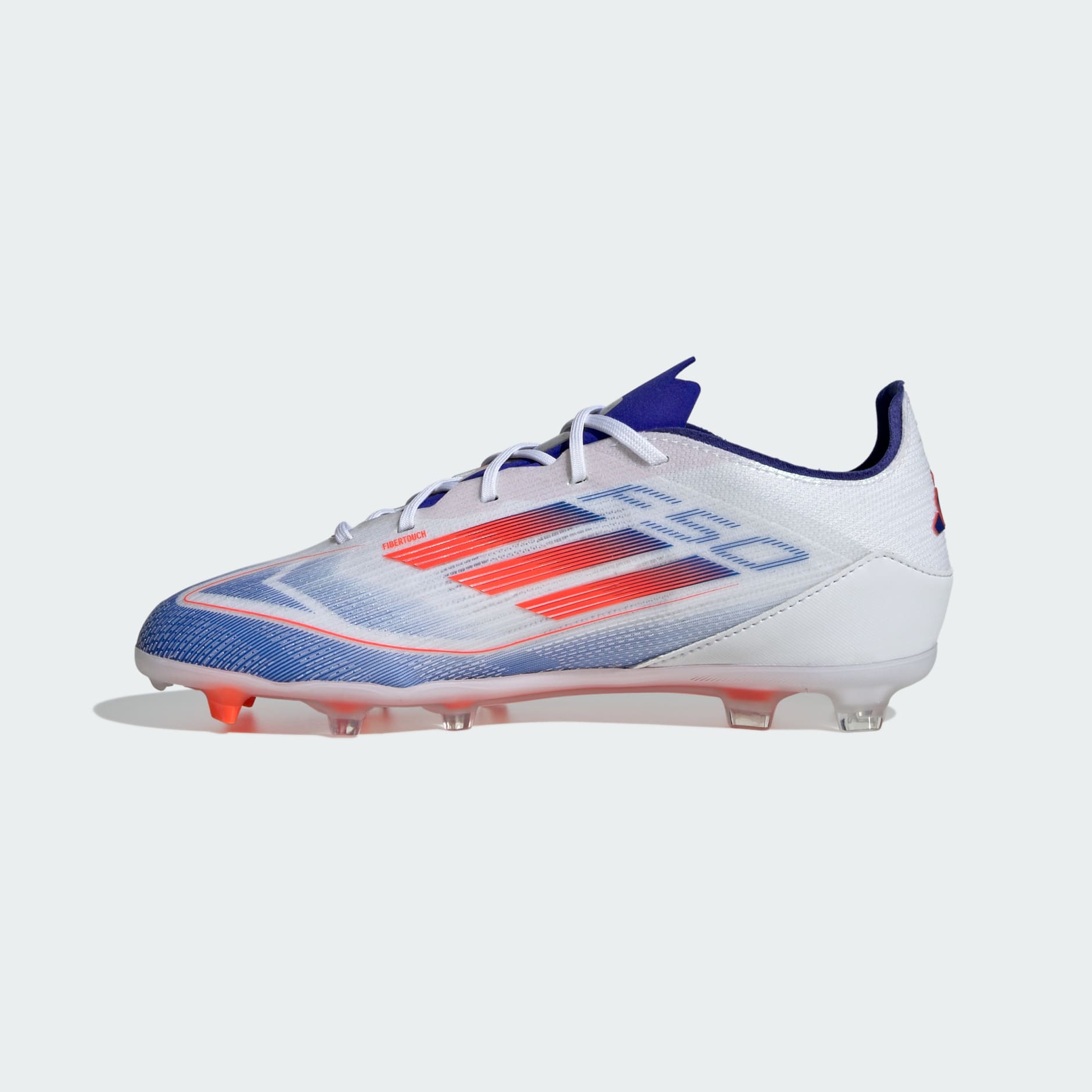 adidas F50 PRO Firm Ground Soccer Cleats | Cloud White-Solar Red