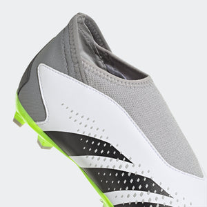 adidas Predator Accuracy.3 Laceless Firm Ground Soccer Cleats | White/Green/Black | Youth