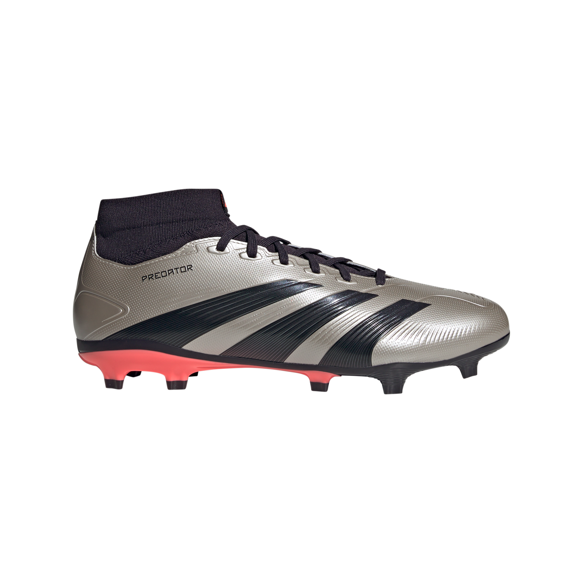 adidas Predator League Sock FG Firm Ground Cleats, Plamet/Black/Turbo / 10 adidas Predator League Sock FG Firm Ground Cleats, Plamet/Black/Turbo / 10