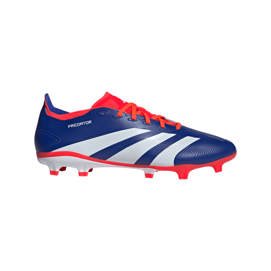 adidas Predator League Firm Ground Soccer Cleats | Lucid Blue-Cloud White-Solar Red | Men's
