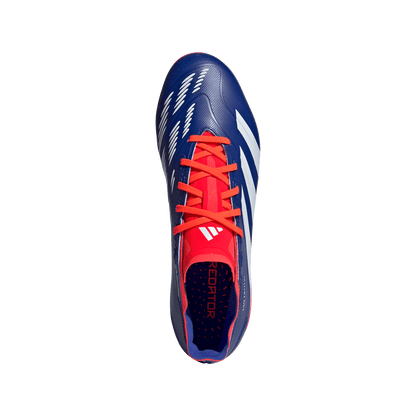 adidas Predator League Firm Ground Soccer Cleats | Lucid Blue-Cloud White-Solar Red | Men's