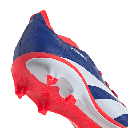 adidas Predator League Firm Ground Soccer Cleats | Lucid Blue-Cloud White-Solar Red | Men's