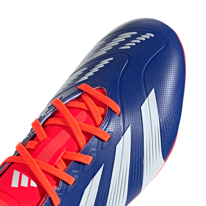 adidas Predator League Firm Ground Soccer Cleats | Lucid Blue-Cloud White-Solar Red | Men's