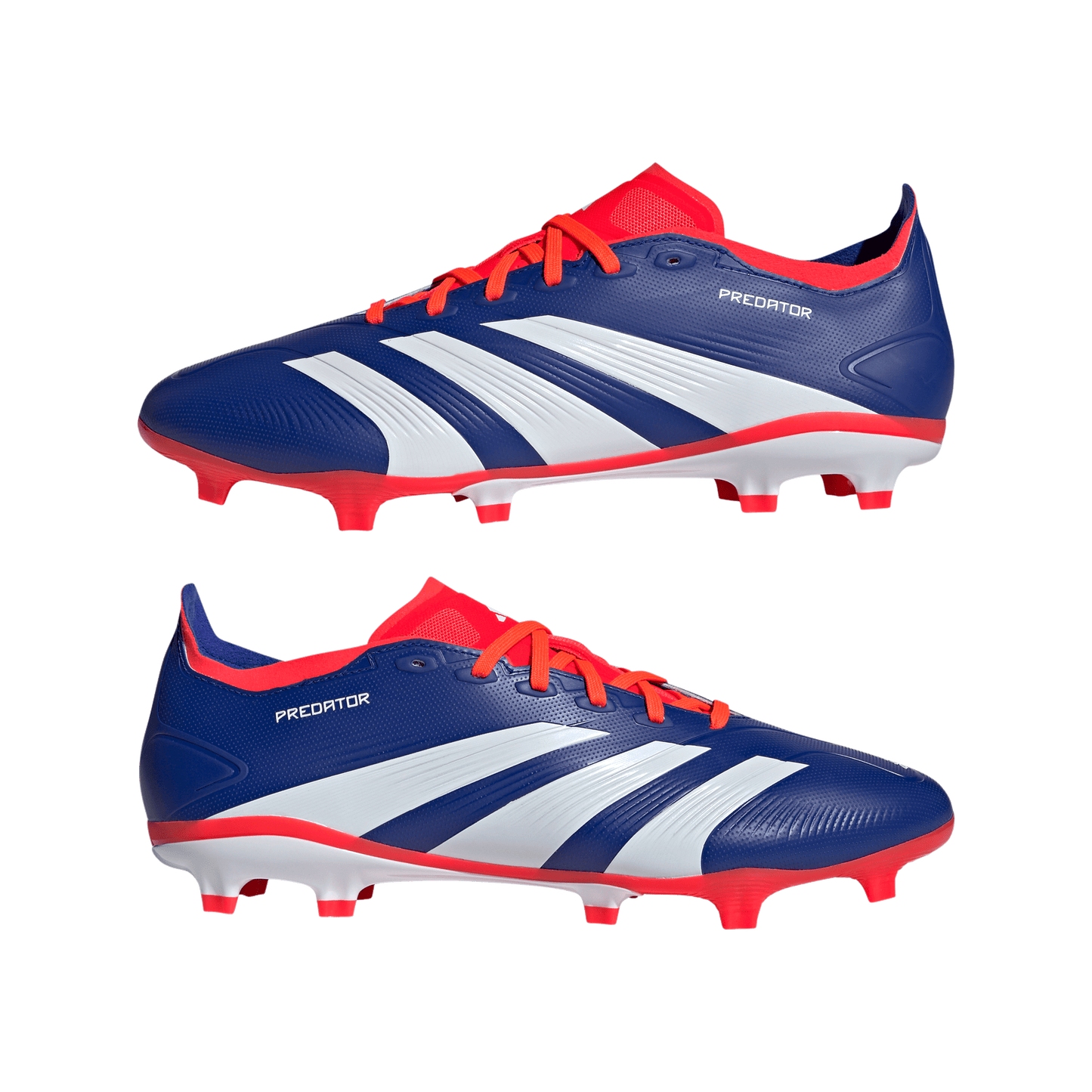 adidas Predator League Firm Ground Soccer Cleats | Lucid Blue-Cloud White-Solar Red | Men's