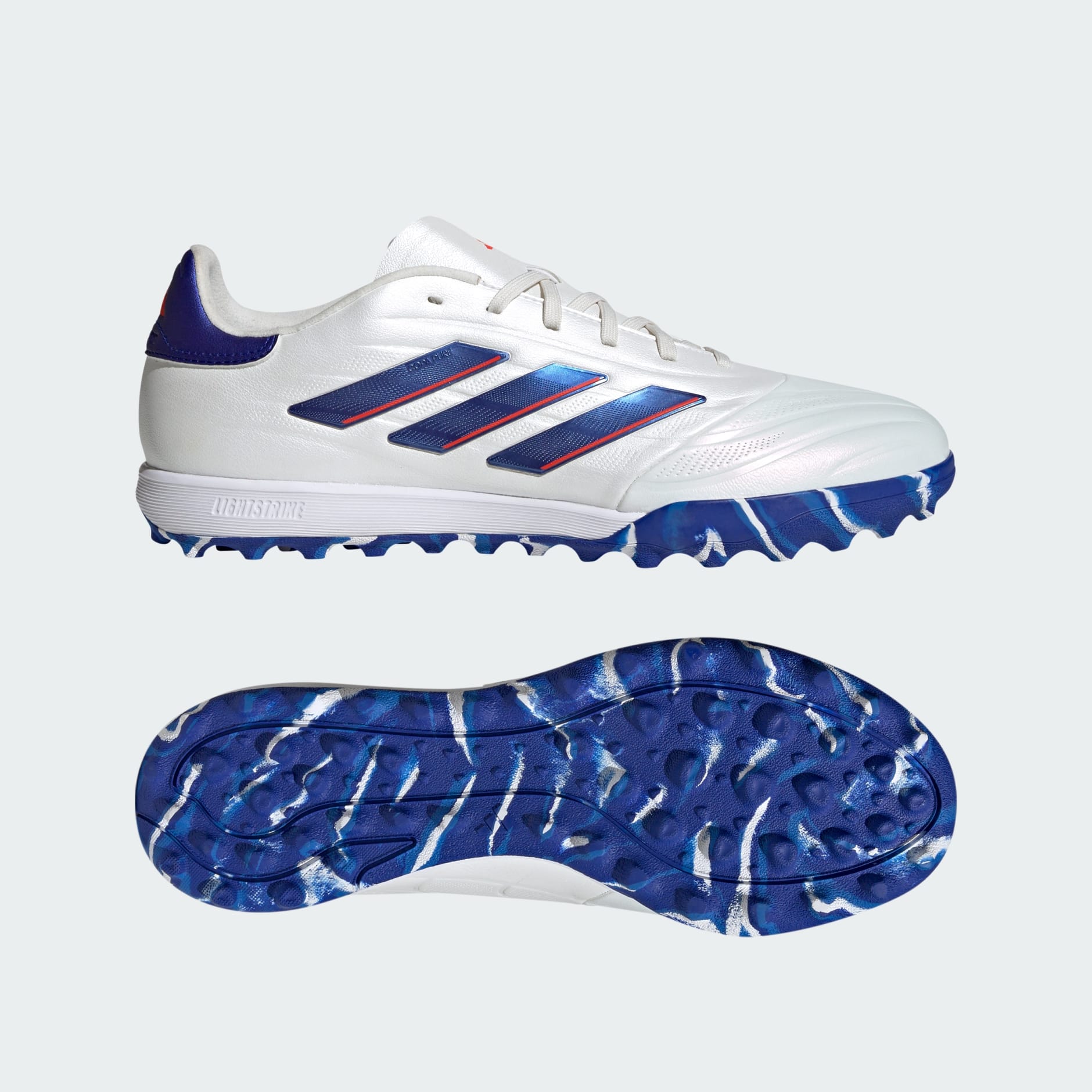 adidas Copa Pure 2 Elite TF Turf Shoes White/Lucid Blue/Solar Red / 11.5 adidas Copa Pure 2 Elite TF Turf Shoes White/Lucid Blue/Solar Red / 11.5
