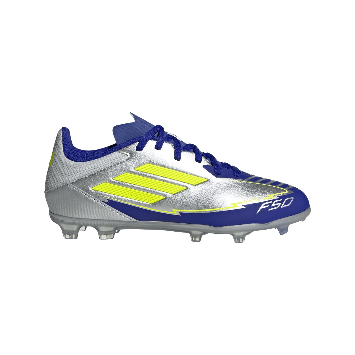adidas F50 Club Messi Soccer Cleats - Kids | Cloud White/Lucid Red