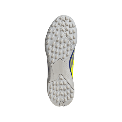 adidas F50 League Artificial Turf Messi Soccer Shoes | Silver Metallic / Solar Yellow / Lucid Blue | Kid's