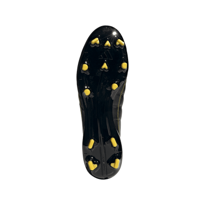 adidas F50 ELITE LEATHER Firm Ground Soccer Cleats | Carbon Black / Yellow | Men's