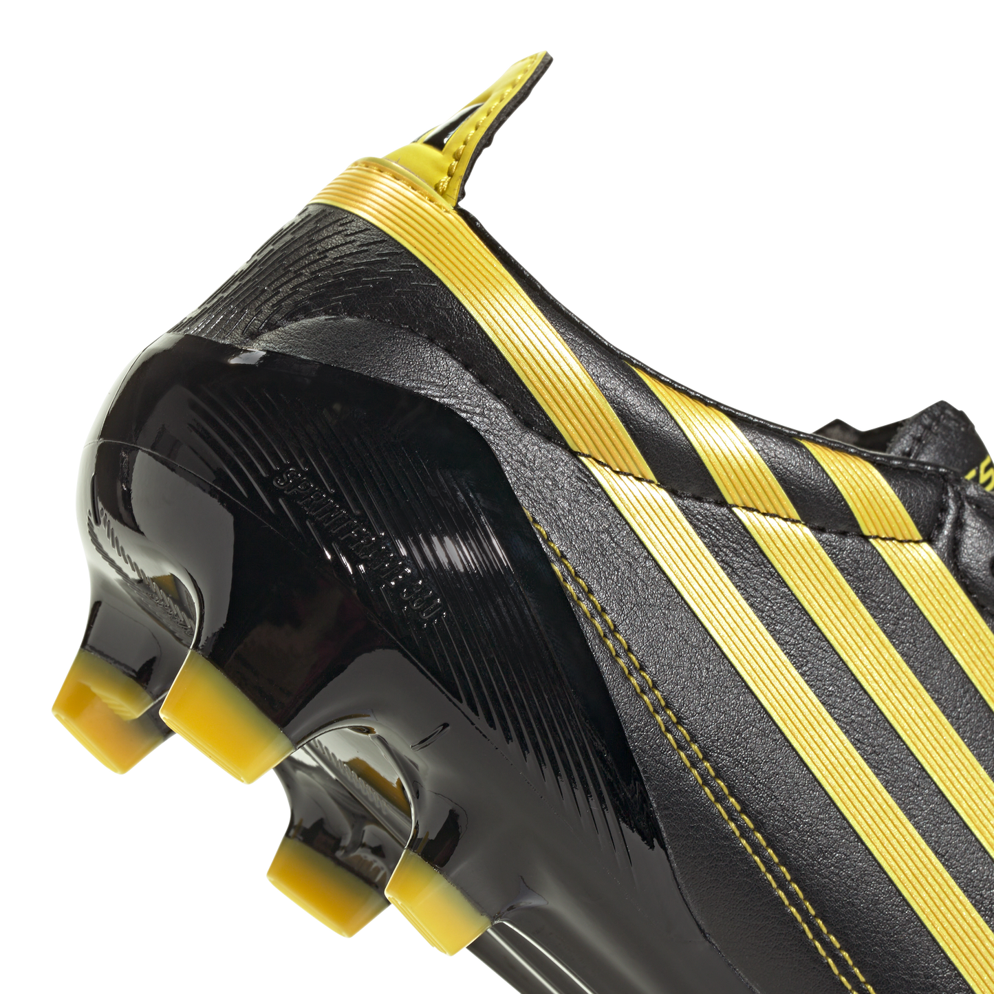 adidas F50 ELITE LEATHER Firm Ground Soccer Cleats | Carbon Black / Yellow | Men's