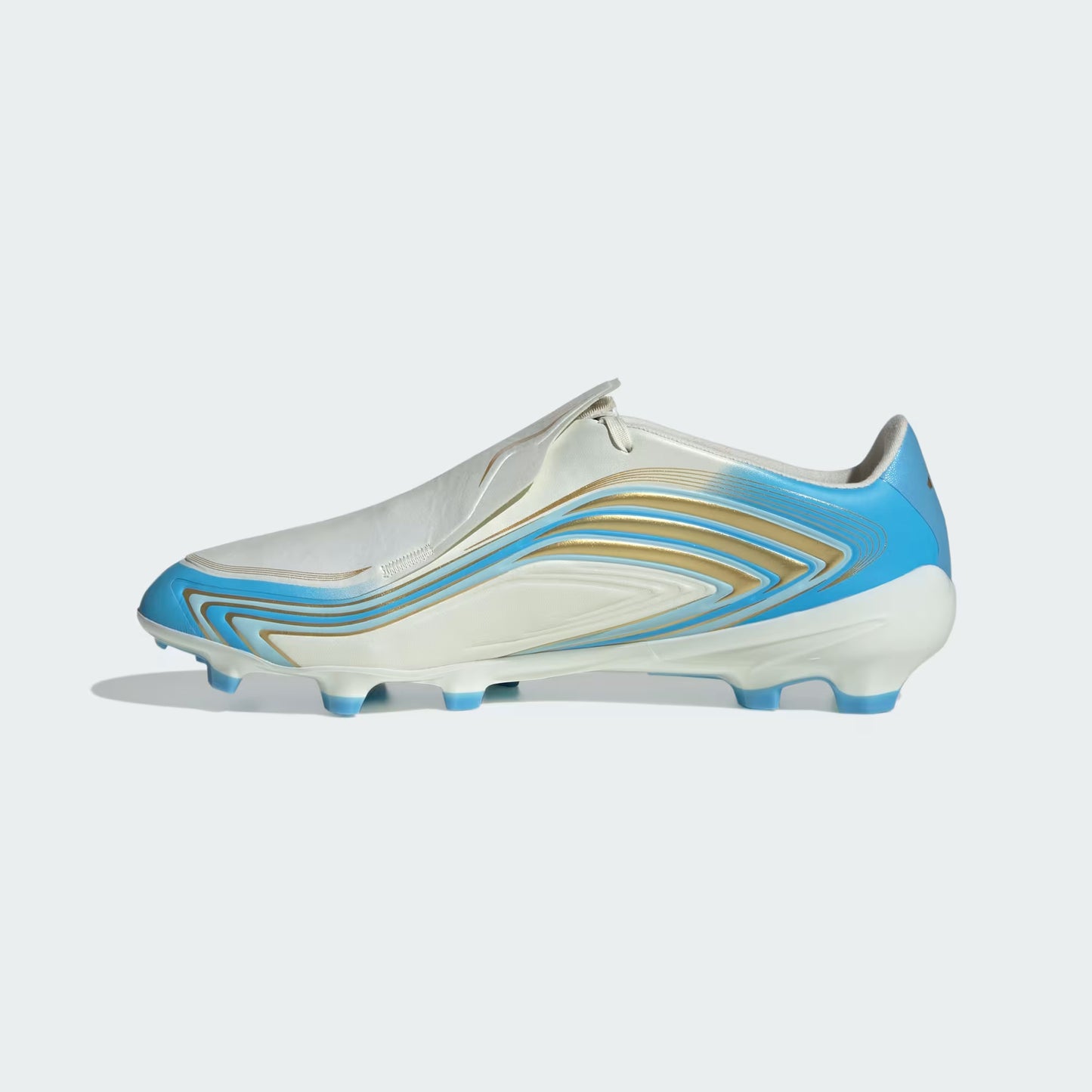 F50 MESSI LEAGUE Firm Ground Soccer Cleats | Ivory / Ice Blue | Men's