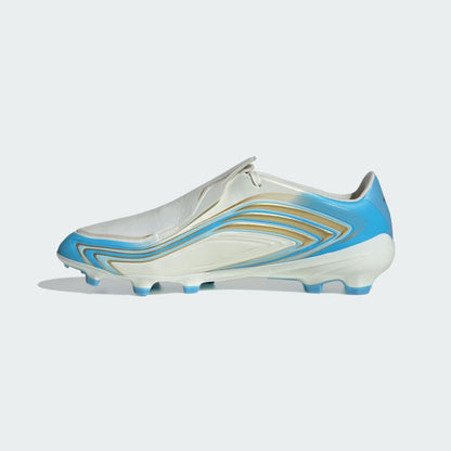 F50 MESSI LEAGUE Firm Ground Soccer Cleats | Ivory / Ice Blue | Men's