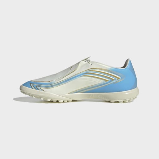 adidas F50 Messi League Turf Football Shoes| Ivory/ Ice Blue | Men's