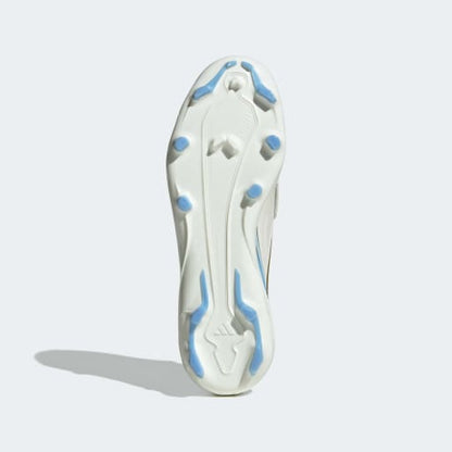 adidas F50 MESSI LEAGUE Laceless Soccer Cleats | Ivory / Ice Blue | Kid's
