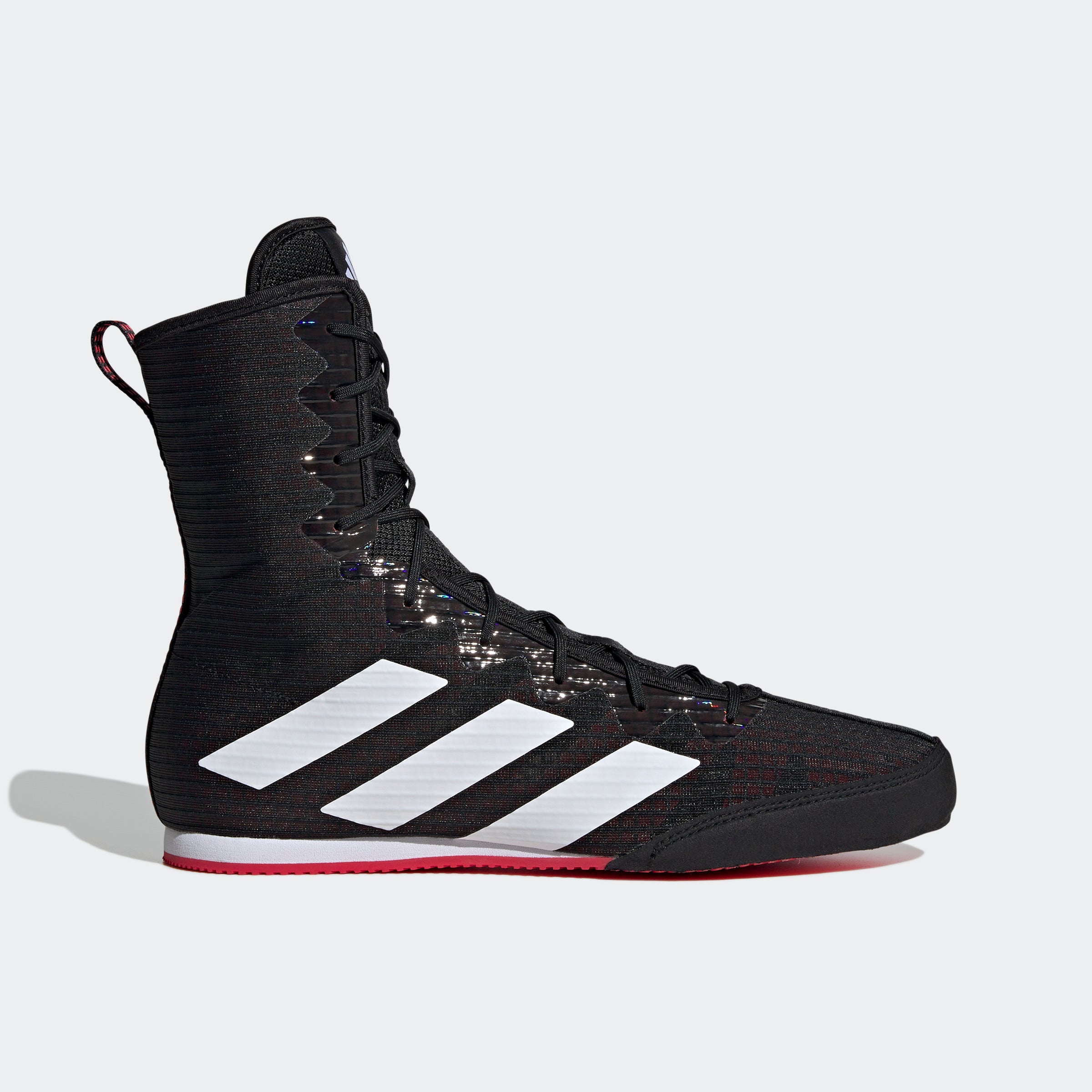 adidas BOX HOG 4 Boxing Shoes | Core Black-Cloud White-Pure Ruby