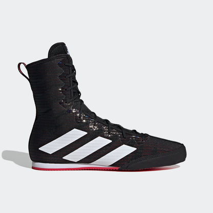 adidas Men's Box Hog 4 Boxing Shoes - Core Black/Cloud White/Pure Ruby / 12 adidas Men's Box Hog 4 Boxing Shoes - Core Black/Cloud White/Pure Ruby / 12