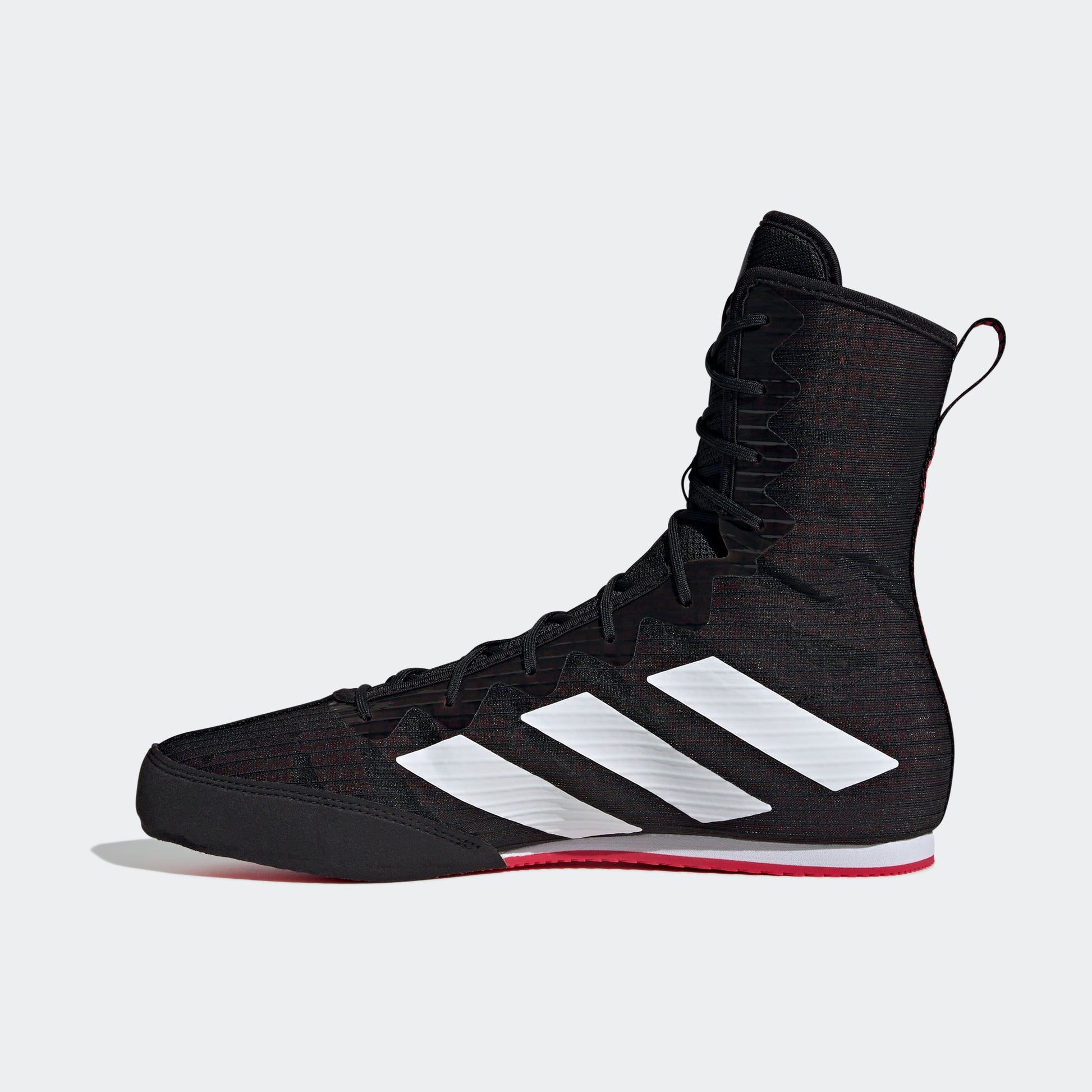 adidas BOX HOG 4 Boxing Shoes | Core Black-Cloud White-Pure Ruby | Men stripe 3 adidas adidas BOX HOG 4 Boxing Shoes | Core Black-Cloud White-Pure Ruby | Men stripe 3 adidas