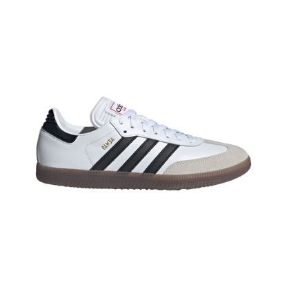 adidas SAMBA Indoor Soccer Shoes | Cloud White-Core Black | Men's adidas SAMBA Indoor Soccer Shoes | Cloud White-Core Black | Men's