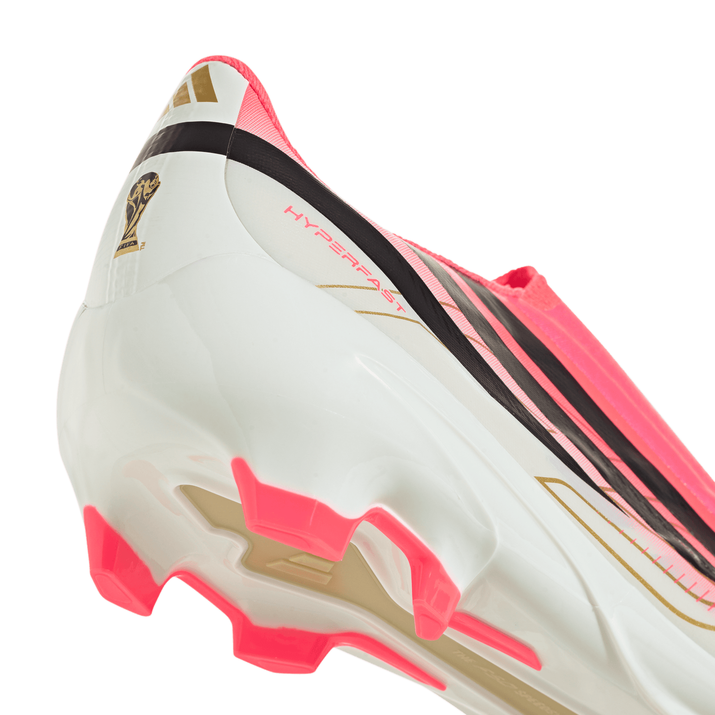adidas F50 League Laceless Firm/Multi-Ground Cleats | Solar Turbo / Core Black / Gold Metallic | Men's