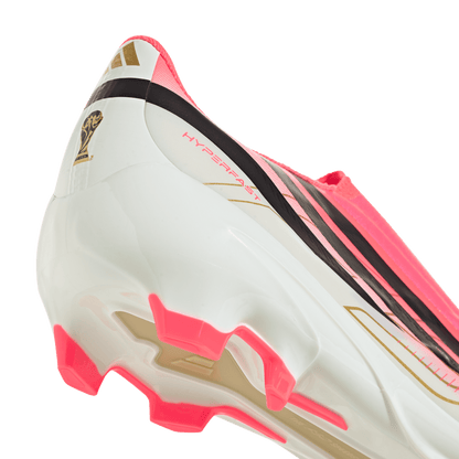 adidas F50 League Laceless Firm/Multi-Ground Cleats | Solar Turbo / Core Black / Gold Metallic | Men's