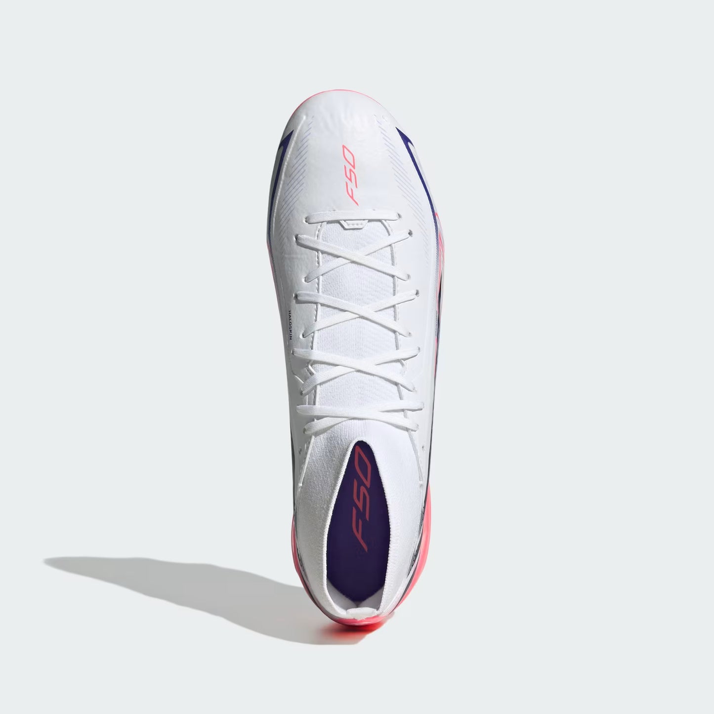 adidas F50 Hyperfast League Mid Firm Ground Football Boots| White | Men's