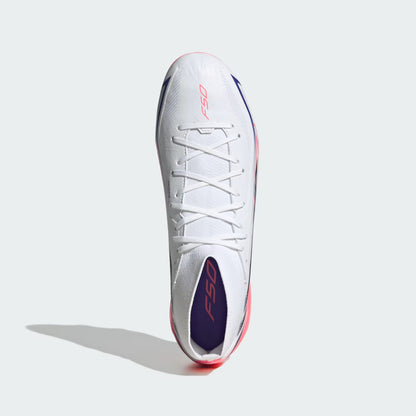 adidas F50 Hyperfast League Mid Firm Ground Football Boots| White | Men's