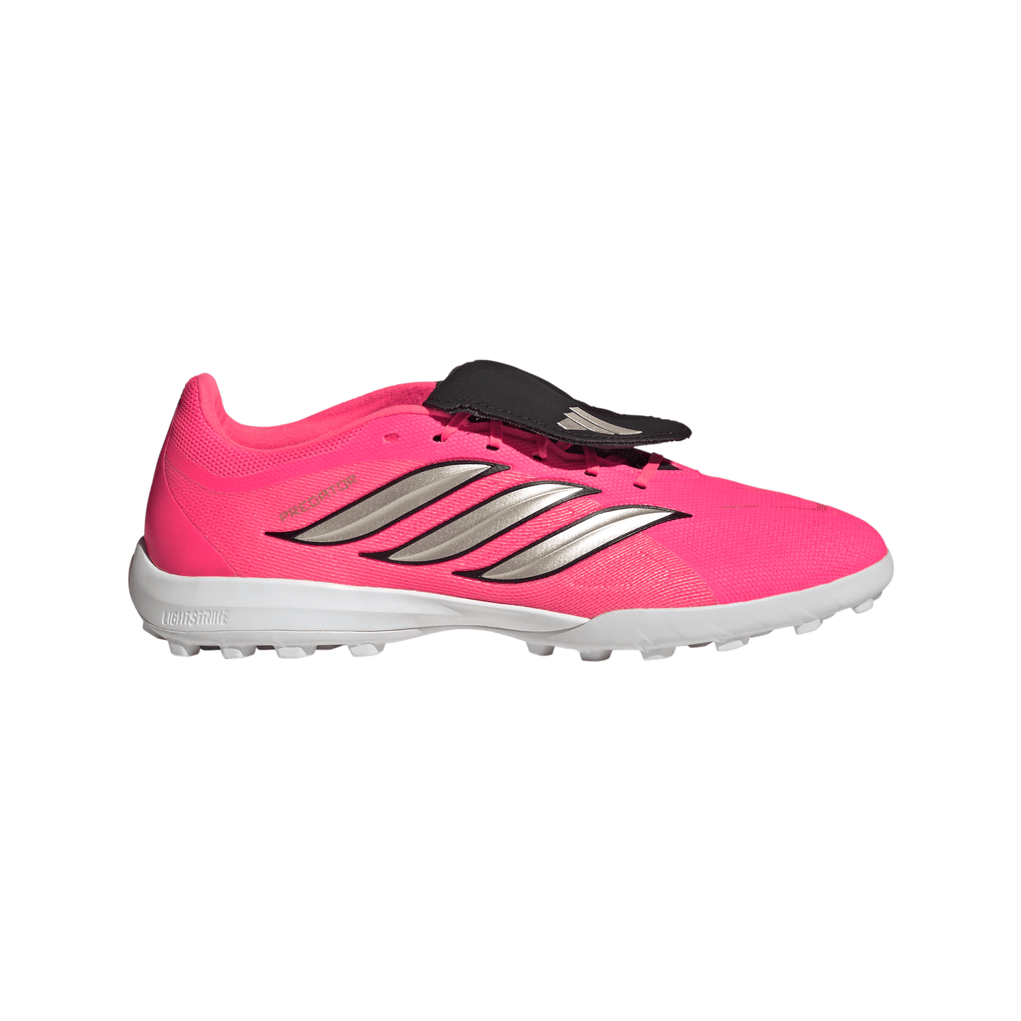 adidas Predator League Fold-Over Tongue Turf Soccer Shoes | Solar Turbo / Iron Metallic / Core Black | Men's