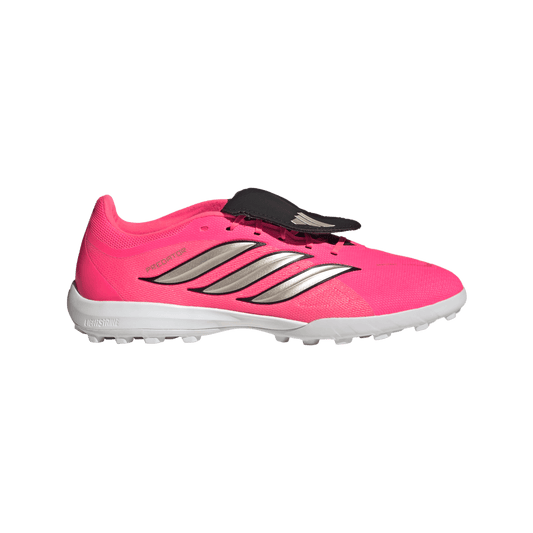 adidas Predator League Fold-Over Tongue Turf Soccer Shoes | Solar Turbo / Iron Metallic / Core Black | Men's