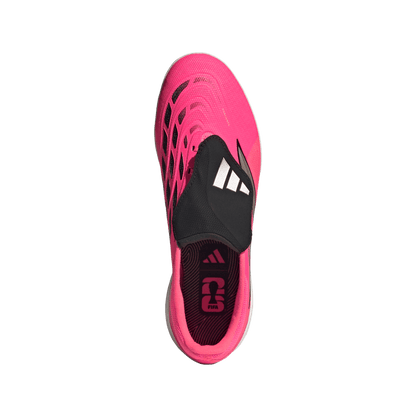adidas Predator League Fold-Over Tongue Turf Soccer Shoes | Solar Turbo / Iron Metallic / Core Black | Men's