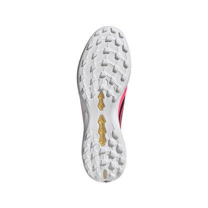 adidas Predator League Fold-Over Tongue Turf Soccer Shoes | Solar Turbo / Iron Metallic / Core Black | Men's