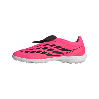 adidas Predator League Fold-Over Tongue Turf Soccer Shoes | Solar Turbo / Iron Metallic / Core Black | Men's