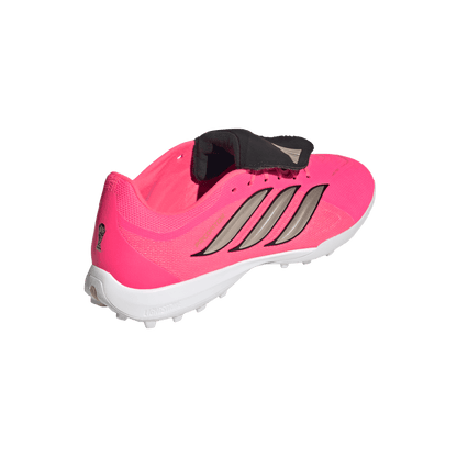 adidas Predator League Fold-Over Tongue Turf Soccer Shoes | Solar Turbo / Iron Metallic / Core Black | Men's