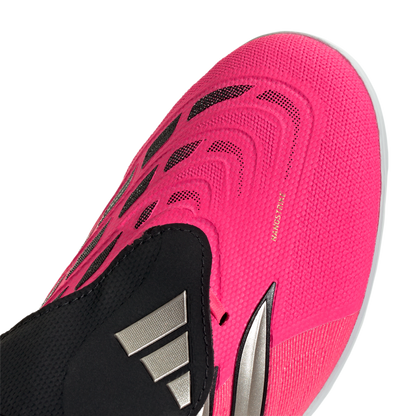 adidas Predator League Fold-Over Tongue Turf Soccer Shoes | Solar Turbo / Iron Metallic / Core Black | Men's
