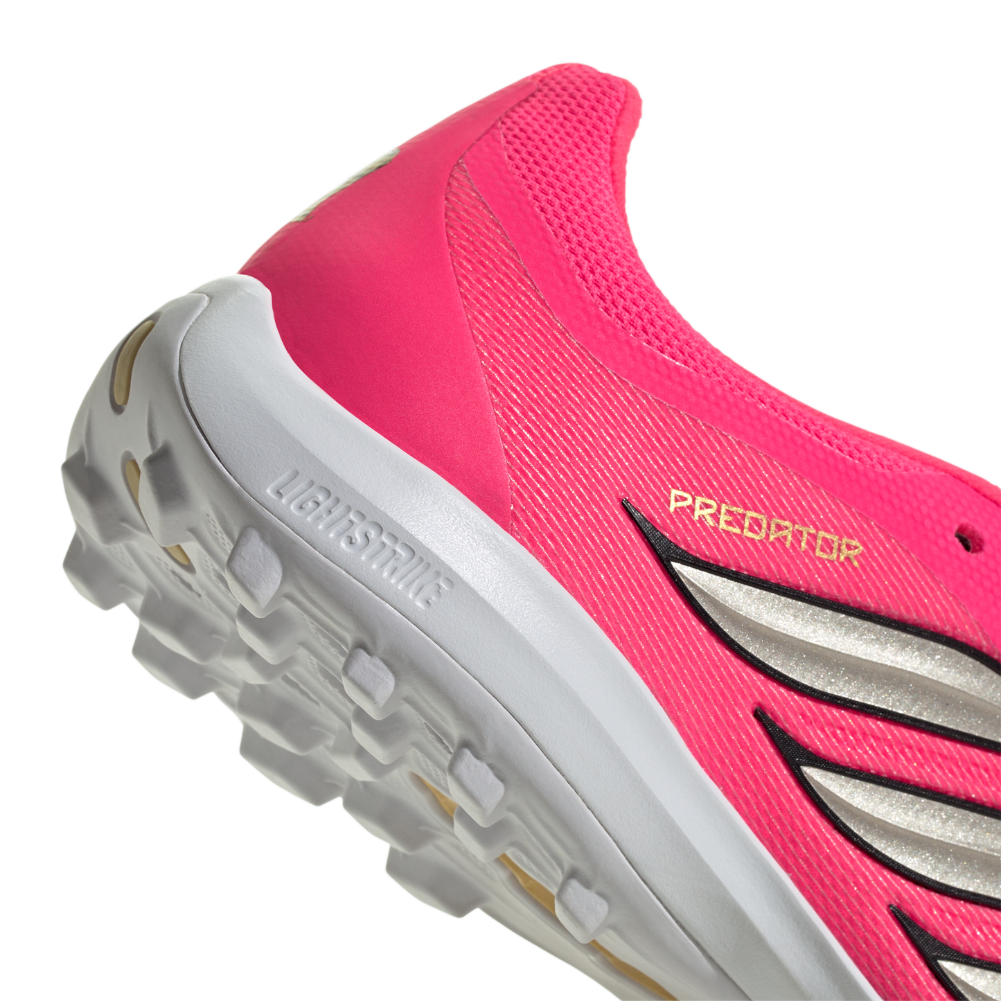 adidas Predator League Fold-Over Tongue Turf Soccer Shoes | Solar Turbo / Iron Metallic / Core Black | Men's