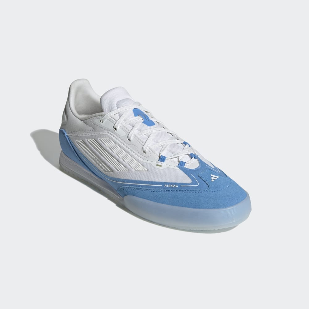 adidas F50 Freestyle 24 Messi, White/Gold/Blue / 11.5 adidas F50 Freestyle 24 Messi, White/Gold/Blue / 11.5