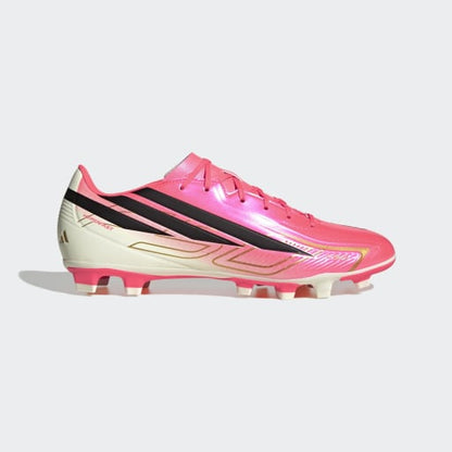 adidas F50 HYPERFAST CLUB Firm Ground / Multi Ground Football Boots | Solar Turbo / Core Black / Gold Metallic | Men's