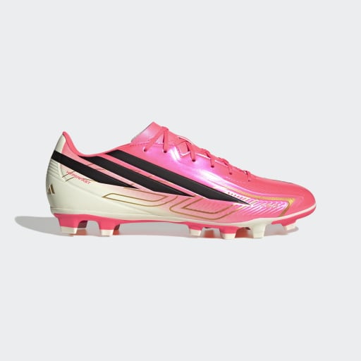adidas F50 HYPERFAST CLUB Firm Ground / Multi Ground Football Boots | Solar Turbo / Core Black / Gold Metallic | Men's